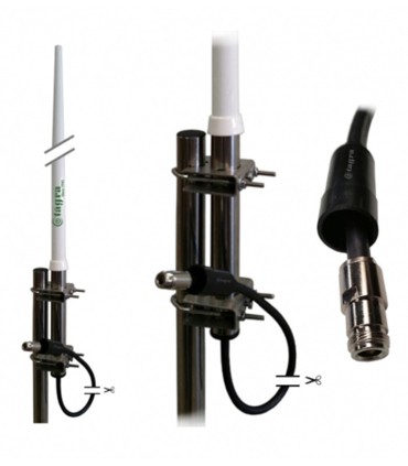 Antena base 148-158 MHz. 500W, 2700mm conector "N"