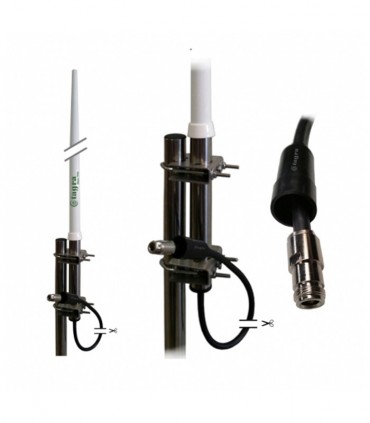 Antena base 396-412 MHz. 150W, 5850mm conector "N"