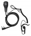 Microearphone coil cord + earhanger x KENWOOD