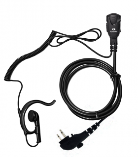 Micro-earphone ergonom. HYTERA PD-505 Coil cord..