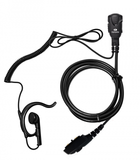Micro-earphone ergonom. HYTERA PD-705 Coil cord..