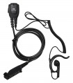 Micro-Auricular cable rizado con orejera ergonómica x Sepura SLC3, SC20, STP-9000/8000