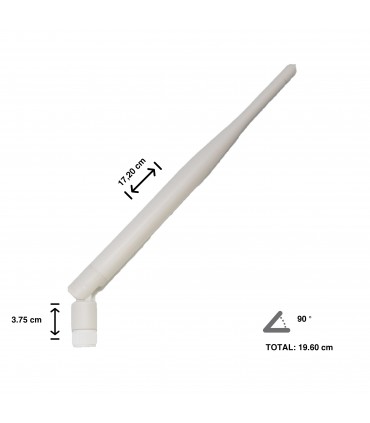 Antenna WIFI, 2400-2500MHZ - white SMA