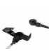 Micro-Earphone Komunica compatible Airbus TPH900 with acoustic-tube, coil cord and lapel PTT