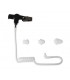 Microauricular Komunica compatible Airbus TPH900 con tubo-acústico, cable rizado y PTT de solapa.