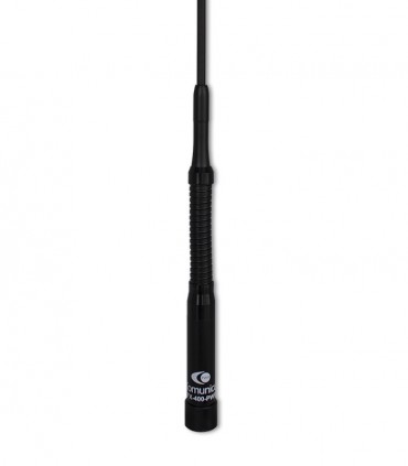 Komunica mobile antenna VHF-UHF with flexible whip and new folding system