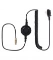 Compatible cable series NC-PRO, with round PTT and Icom connector for Icom ICF11- 2 screws