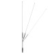 Antena para equipos portaties del 60cm VHF/UHF,  flexible, SMAF
