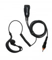 Komunica Micro-Earphone with lapel PTT and compatible Motorola CLP-446