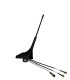 Komunica Mobile Antenna, Multiband:  TETRA (380:430MHz) GPS + LTE . Compact design