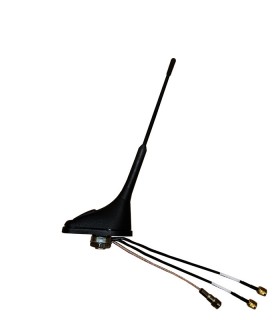 Antena movil Komunica Multibanda:  TETRA (380:430MHz) GPS + LTE .        Tamaño compacto