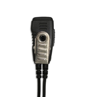 Micro-earphone Komunica compatible Airbus TPH900 with coiled cable and lapped PTT.