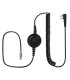 Komunica cable compatible with series NC-PRO, round  "In-Line" PTT and Icom connector para Icom ICF1000- 2 screws