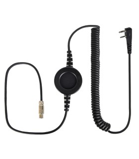 Komunica cable compatible with series NC-PRO, round  "In-Line" PTT and Icom connector para Icom ICF1000- 2 screws