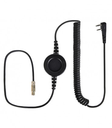 Komunica cable compatible with series NC-PRO, round  "In-Line" PTT and Icom connector para Icom ICF1000- 2 screws