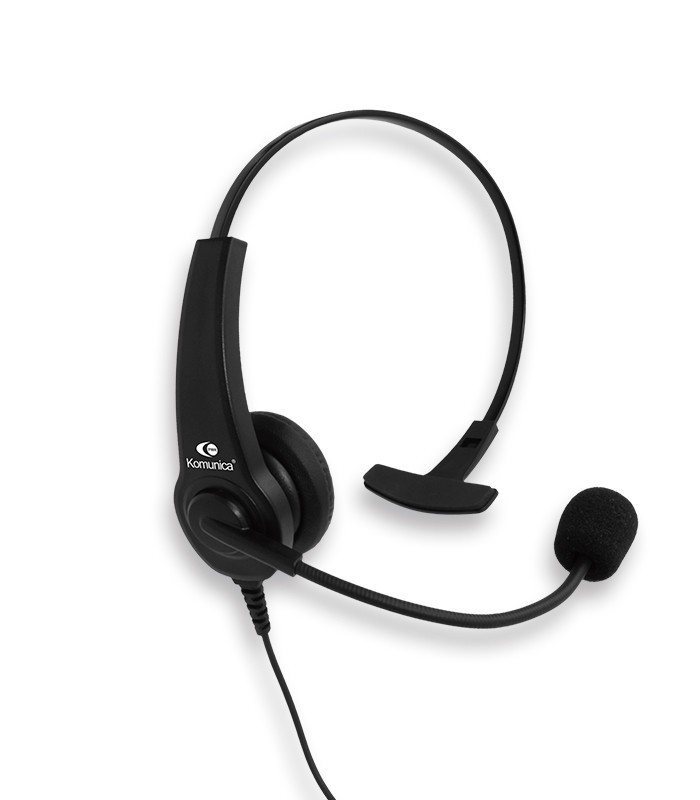 Casco monoaural + PTT solapa compatible Kenwood 2P