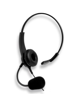 Komunica Monoaural Headset + lapel PTT compatible with connections Kenwood 2P