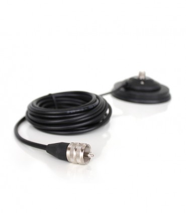 Base magnética Komunica, reforzada, diámetro 12cm, conector tipo PL + 5 mts RG-58