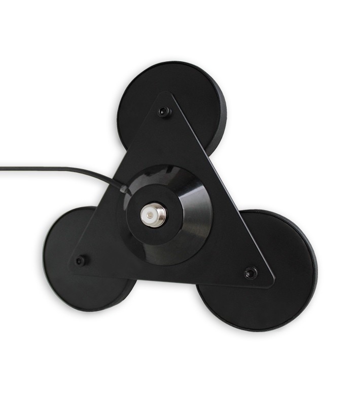 Base magnética con triple imán Komunica. Version super-robusta y máxima adherencia. Conector tipo PL + 5 mts RG-58