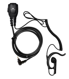Micro-earphone Komunica coil cord + earhunger compatible Motorola SL4000