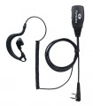 Micro-auricular básico Komunica, compatible con Kenwood (2 Pin)