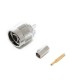 N male connector for RG-58, crimp type and Gold Pin