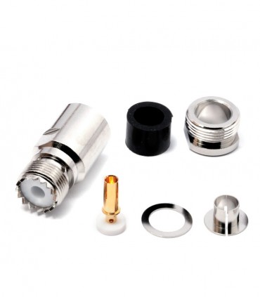 PL-female (SO-239) for RG-213/h-2000/AIRCOM-PLUS/LMR400