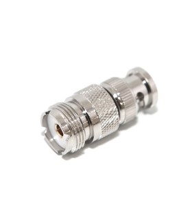 Adapter BNC male to UHF female - Gold contact Pin