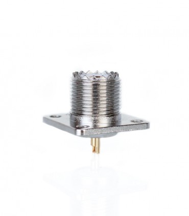Base PL hembra (SO-239) tipo panel x 4 agujeros