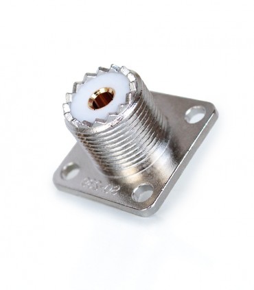 Base PL female (SO-239)  pannel type  x 4 holes