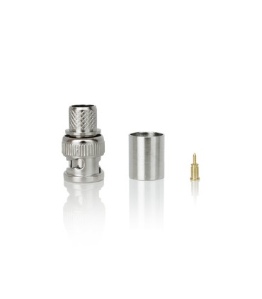 BNC male connector for RG-213, crimp type