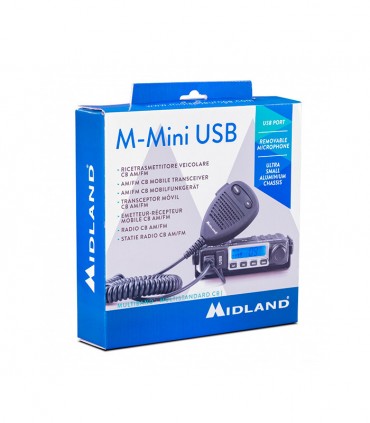 MIdland, nueva Emisora CB en versión mejorada, Multi-Estándar con conexión USB