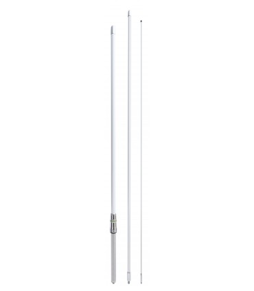 PRESIDENT CB base antenna made in fiber-glass with 5 radials. Type:  1/2 wave