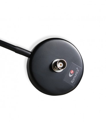 Magnetic Base Komunica 6cm for antennas with BNC male connector. Cable RG-58, 5mts.
