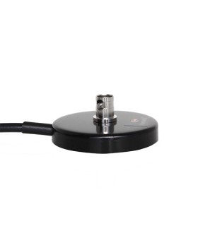 Magnetic Base Komunica 6cm for antennas with BNC male connector. Cable RG-58, 5mts.