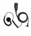 Microauricular Komunica compatible con Hytera series POC: PNC-380, PNC-550, BP-365, etc. Orejera tipo EH6.
