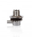 Threaded base with PL Female Connector for antennas and adjustable for RG 58 cable