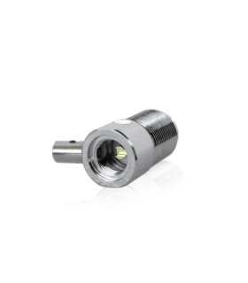 Threaded base with PL Female Connector for antennas and adjustable for RG 58 cable
