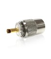 PL male for cable Aircell-7 (type 7mm) soldering