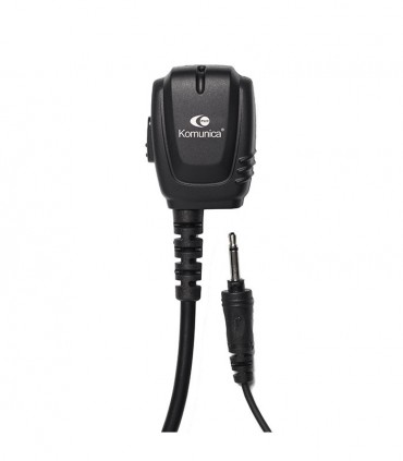 Micro-Earphone Komunica with coil cord and ergonomic ear-hanger, compatible series HYTERA PD-705