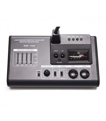 MICRÓFONO SOBREMESA VHF/UHF: COMPRESOR + MEDIDOR