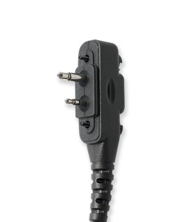 Micro-Auricular cable rizado con orejera ergonómica x Icom ICF-11