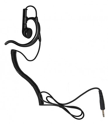 Earphone with coil cord and plug 3,5mm. Special size for speaker-microphones