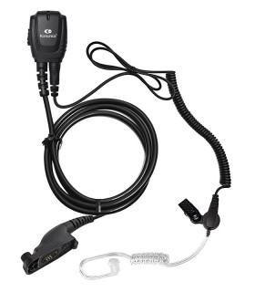 Micro-Auricular cable rizado + tubo acústico x Motorola Mototrbo DMR