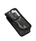Soft-case in leather for SEPURA STP9000/8000 series, metal clip