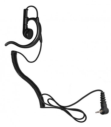 Auricular Cab. Rizado, 3,5mm Compat. YAESU/Stand.