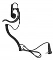 Earphone with coil cord and plug in right angle 2,5mm. Special size for speaker-microphones