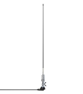Antena VHF 5/8 móvil. Rango de cobertura  (49-88MHz /144-174MHz) ajustable