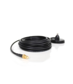 Magnetic base Komunica 7cm for antennas with SMA female (SMAF) connector. Cable RG-58, 5mts.