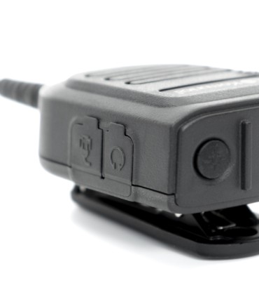 Micro-altavoz Komunica con amplificación de altavoz y recargable para series POC Hytera PNC-380/550 & BP-365, etc.